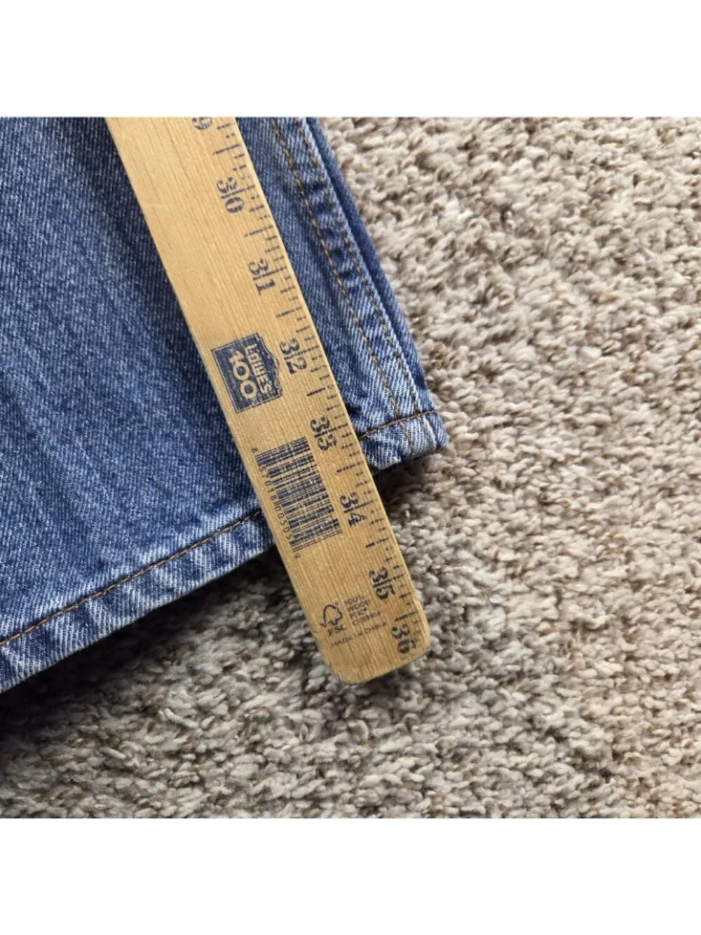 Levis 550 Jeans Mens 36x34 Relaxed Straight Dark Wash Retro Denim